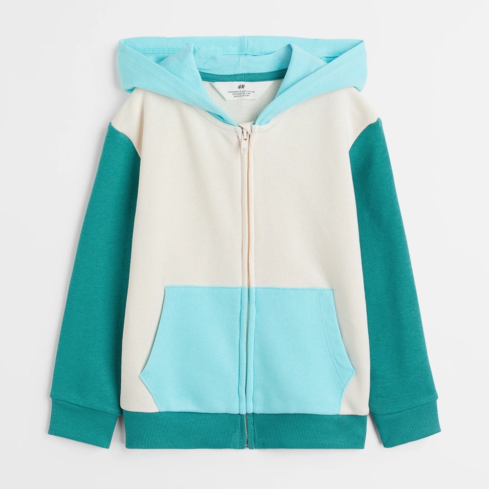 Colour Block Organic Cotton Hoodie